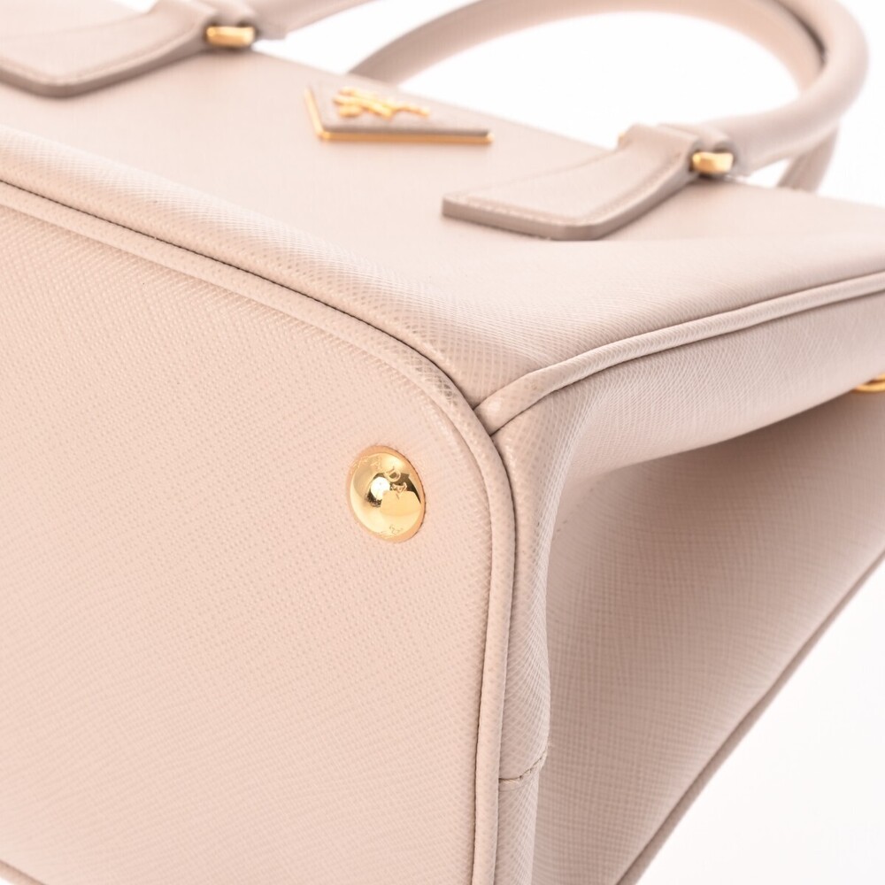 Prada Beige Handbag Saffiano Pink Pink Tan Galleria - Picture 7 of 11